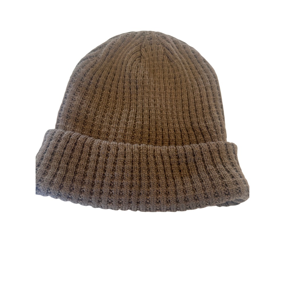 NWT Mocha Brown Waffle Knit Beanie Cuffed Winter hat beanie Gorpcore Streetwear